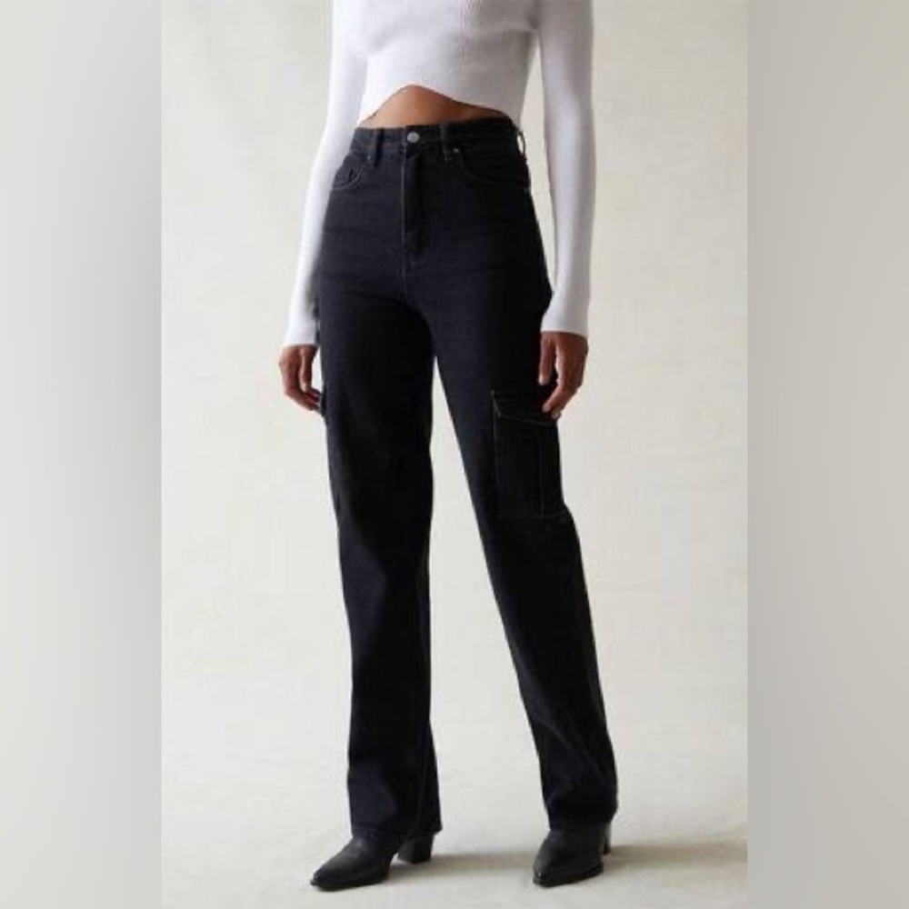 PacSun Women's Black 90’s Boyfriend Cargo Jeans